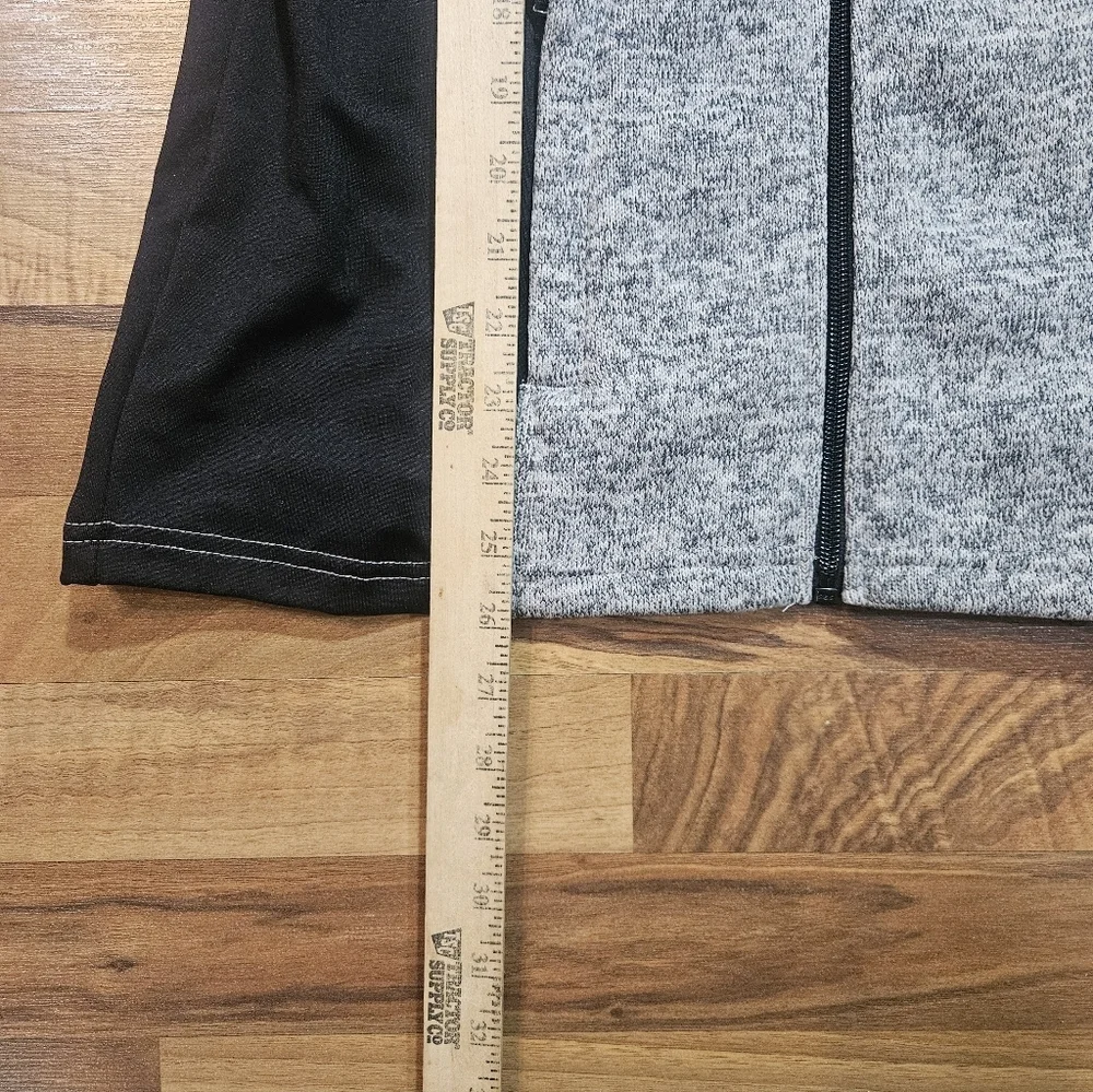 Powder River Outfitters Vest Mens Medium Gray Knit Fleece Lined Stretch - Picture 8 of 9